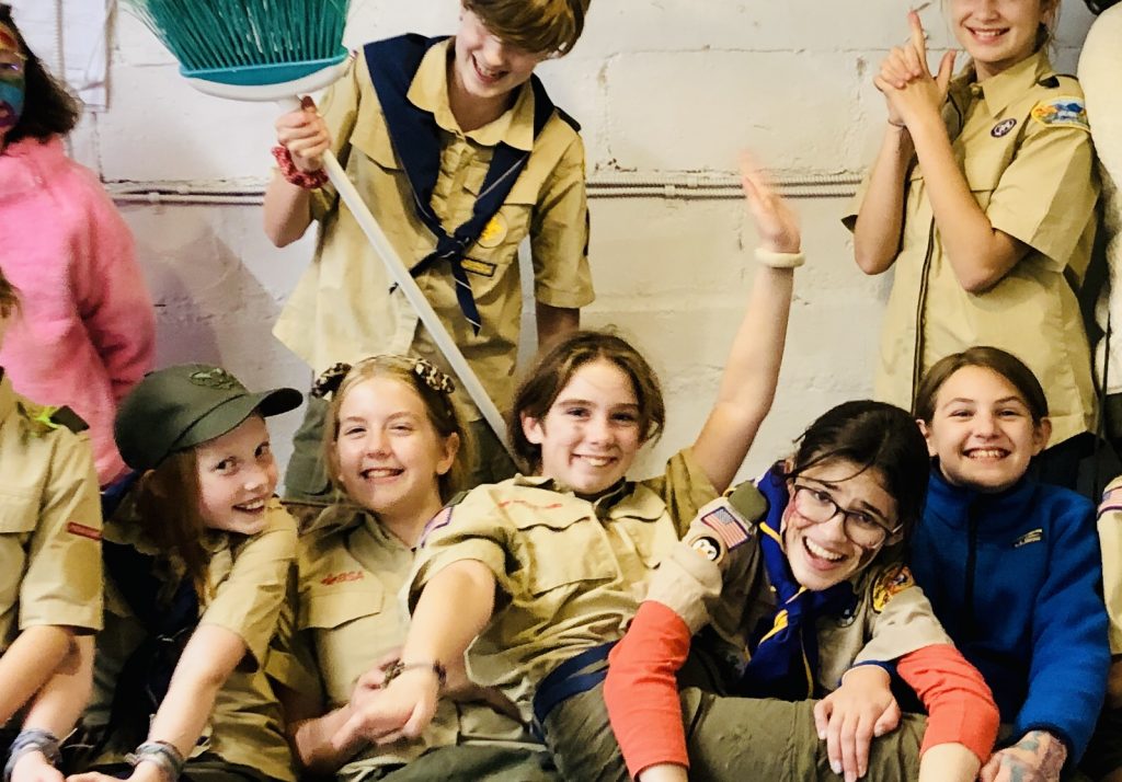 Troop 3125 having a good time.